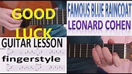 FAMOUS BLUE RAINCOAT - LEONARD COHEN fingerstyle GUITAR LESSON - YouTube