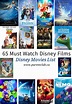 65 Must Watch Disney Films | Disney Movies List