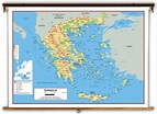 Greece physical map - Physical map of Greece (Southern Europe - Europe)