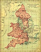 Map of England and Wales during the English Civil War, 1643 [1248x1588 ...