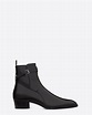 Yves Saint Laurent Classic Wyatt Jodhpur Boot in Black Leather | Blue ...