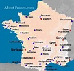 Aeropuertos en Francia mapa - Mapa de Francia que muestran los ...