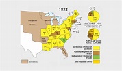 US Election of 1832 Map - GIS Geography