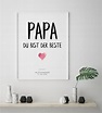 Poster Print Kunstdruck: Papa du bist der Beste | Etsy