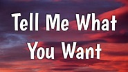 Weezer - Tell Me What You Want (Lyrics) - YouTube