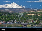 A view of Mount Hood at city of The Dalles, Oregon, USA Stock Photo - Alamy
