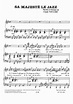Claude Nougaro "Sa Majeste Le Jazz" Sheet Music Notes | Download ...