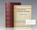 Foundations of Economic Analysis Paul Samuelson First Edition Signed