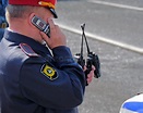 Policía Que Habla En El Teléfono Foto de archivo - Imagen de trabajo ...