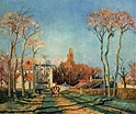 Camille Pissarro - Entrada al pueblo de Voisins | Artelista.com