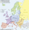 Europakarte (Übersichtkarte Regionen Europas) : Weltkarte.com - Karten ...