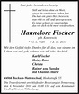 Traueranzeigen von Hannelore Fischer | Trauer-in-NRW.de