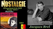 Jacques Brel Marieke 1961 - YouTube