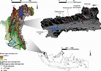 Map of the Perak River region, northwest Peninsular Malaysia. The Perak ...