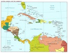 Central America Cities Map - Uno