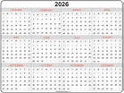 Printable 2026 Calendar - Printable Blank World