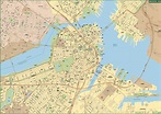 Boston Downtown Map | Digital Vector | Creative Force