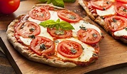 Pizza à la tomate, mozzarella et origan