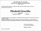 Traueranzeigen von Elisabeth Groschke | www.vrm-trauer.de