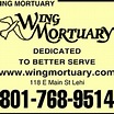 WING MORTUARY - 118 E Main St, Lehi, Utah - Mortuary Services - Phone ...