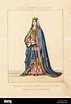 Judith of Bavaria, Queen of Louis I, France, 842. In crown, veil ...