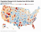 Population Change for US Counties from 2010-2020 : r/MapPorn