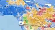 Race Map for Los Angeles, CA and Racial Diversity Data ...