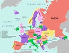Mapa político de Europa actualizado con la totalidad de países Europeos