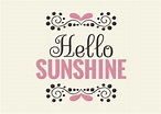 Hello Sunshine Wall Art Poster 184266 Vector Art at Vecteezy