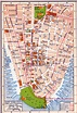 Old detailed road map of New York city of lower Manhattan 1916 ...