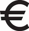 Euro currency symbol. Black silhouette euro sign 4734183 Vector Art at ...