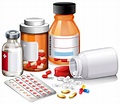 Um conjunto de medicamentos e prescrição 300621 Vetor no Vecteezy
