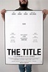 How To Make A Movie Poster: A Template For Students. Possibility: Make ...