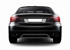 Rear View Of Black Car Stock Photo - Download Image Now - iStock