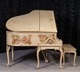 Stieff Country French Style Louis XV Baby Grand Piano - Antique Piano Shop