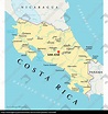 mapa político de costa rica - Stockphoto - #13255998 | Agencia de stock ...