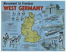 1962 West Germany Map West Berlin Map Berlin Poster | Etsy