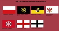 The countries of the Electors the of the Holy Roman Empire : r/vexillology