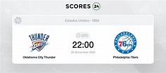 Basketball Oklahoma City Thunder vs Philadelphia 76ers pronóstico 25/11 ...