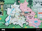 Berlin divided map hi-res stock photography and images - Alamy