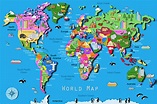 Its's a jungle in here!: Kids World Map