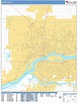 Davenport Iowa Wall Map (Basic Style) by MarketMAPS