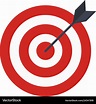 Flat icon design target with arrow goal achieve Vector Image