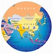 World Map Asia On Left - Map