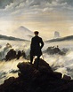 The Wanderer above the Mists (1817-18) by Caspar David Friedrich ...