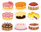 Cakes collection 2 434320 Vector Art at Vecteezy