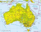 Mapa Australii - Mapa topograficzna, polityczna, geograficzna i inne.