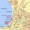 Map for Cape Town Hotels - Lagoon Beach Hotel - South Africa Hotels