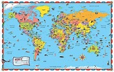 Free Printable World Map Coloring Pages For Kids - Best Coloring - Free ...