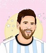 Lionel Messi ilustración digital #messi #liomessi Leonel Messi, Art ...